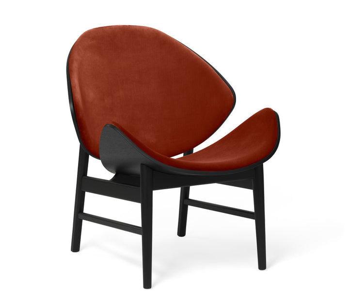The Orange Lounge Chair - Upholstered Back and Seat - Warm Nordic - Chairs - Ritz 3701/ Black Oak - HORNE