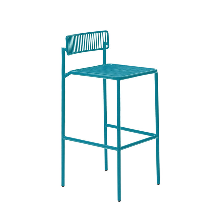 The Rachel Counter Stool - Set of 2 - Bend Goods - Outdoor Furniture - Peacock Blue - No Pad - HORNE