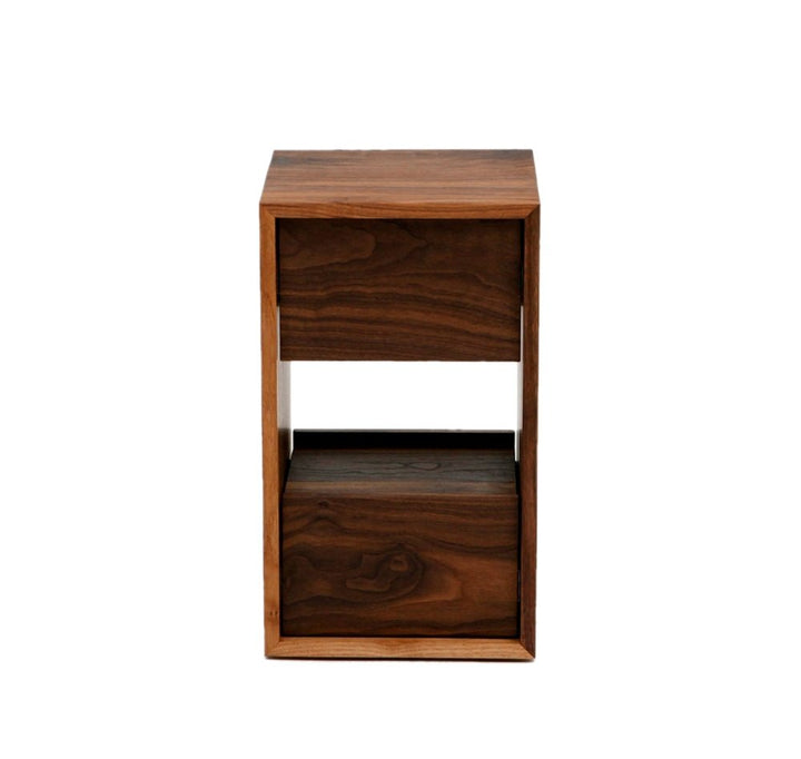 THN 1.0 Night Stand - Artless - Bedside Tables - Walnut with White Lacquer Drawer - HORNE