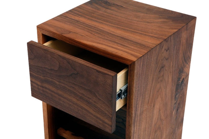 THN 1.0 Night Stand - Artless - Bedside Tables - Walnut with White Lacquer Drawer - HORNE