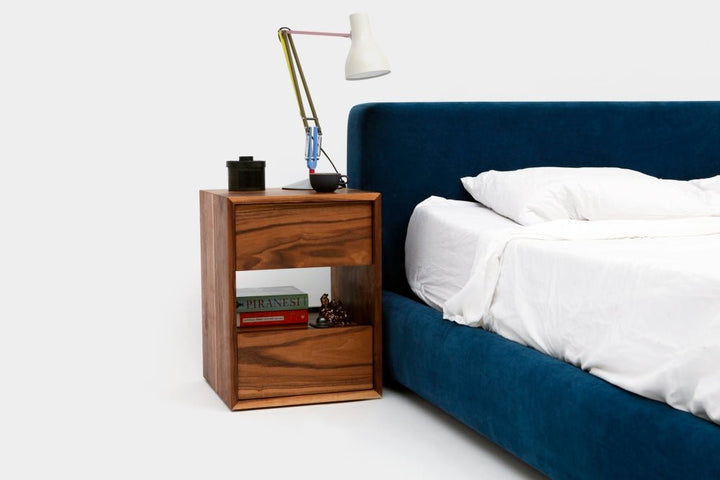 THN 1.5 Night Stand - Artless - Bedside Tables - Walnut with White Lacquer Drawer - HORNE