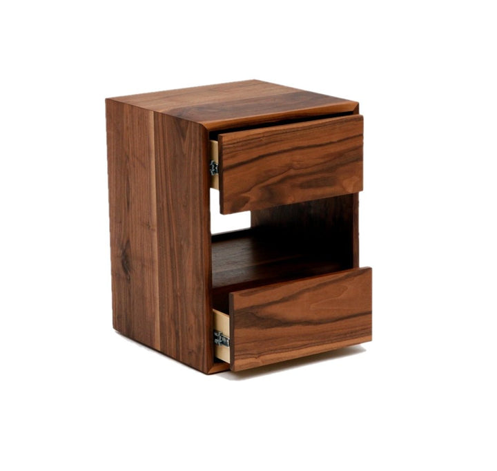 THN 1.5 Night Stand - Artless - Bedside Tables - Walnut with White Lacquer Drawer - HORNE