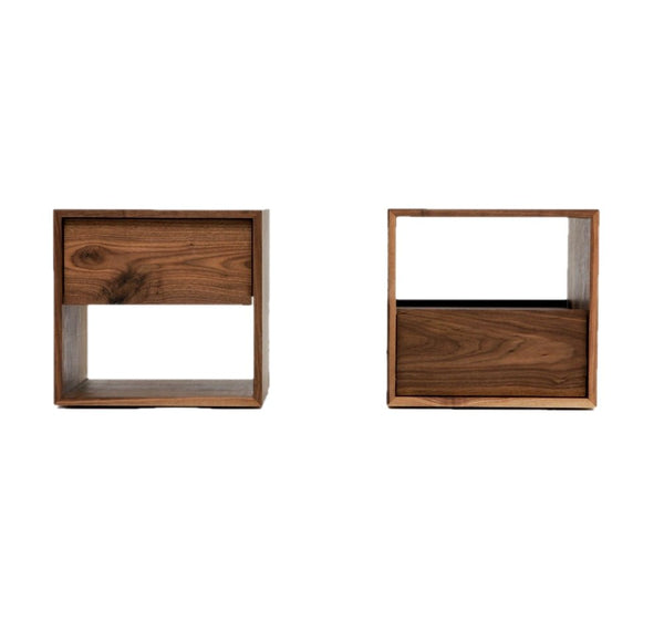THN .75 Night Stand - Artless - Bedside Tables - Top - Solid Walnut with Walnut Drawer - HORNE
