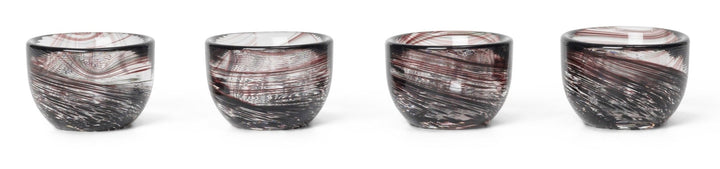 Tinta Egg Cups - Set of 4 - Ferm Living - Serveware - Deep Brown - HORNE