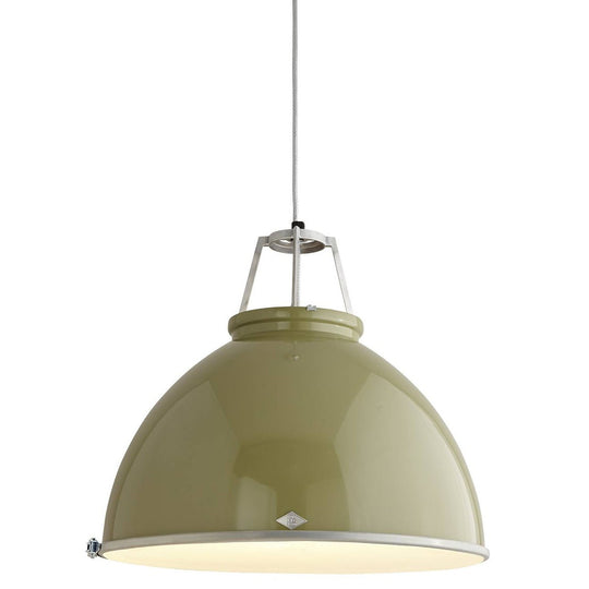 Titan 5 Pendant - Olive Green w/ Diffuser