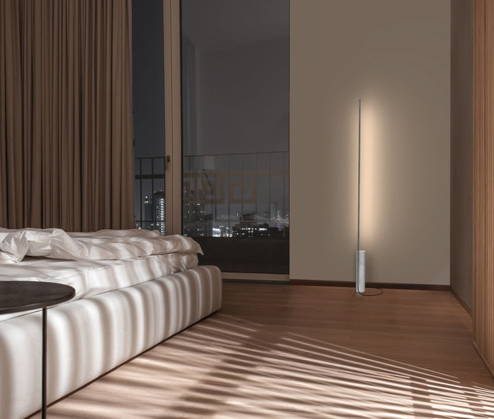 T.O Floor Lamp - Pablo Designs - Floor Lamps - White Marble/Chrome - HORNE