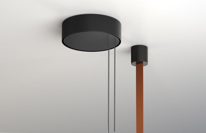 T.O. Pendant 2 Stack - Pablo Designs - Pendants - Matte Light Grey - Burnt Orange - HORNE