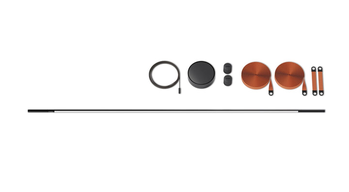 T.O. Pendant 2 Stack - Pablo Designs - Pendants - Matte Light Grey - Burnt Orange - HORNE