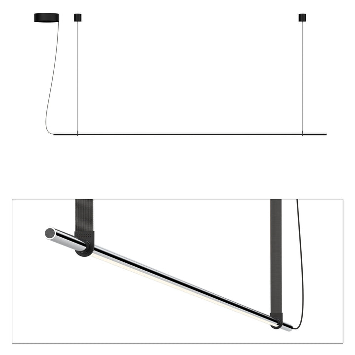 T.O. Pendant - Pablo Designs - Pendants - Matte Chrome - Graphite - HORNE