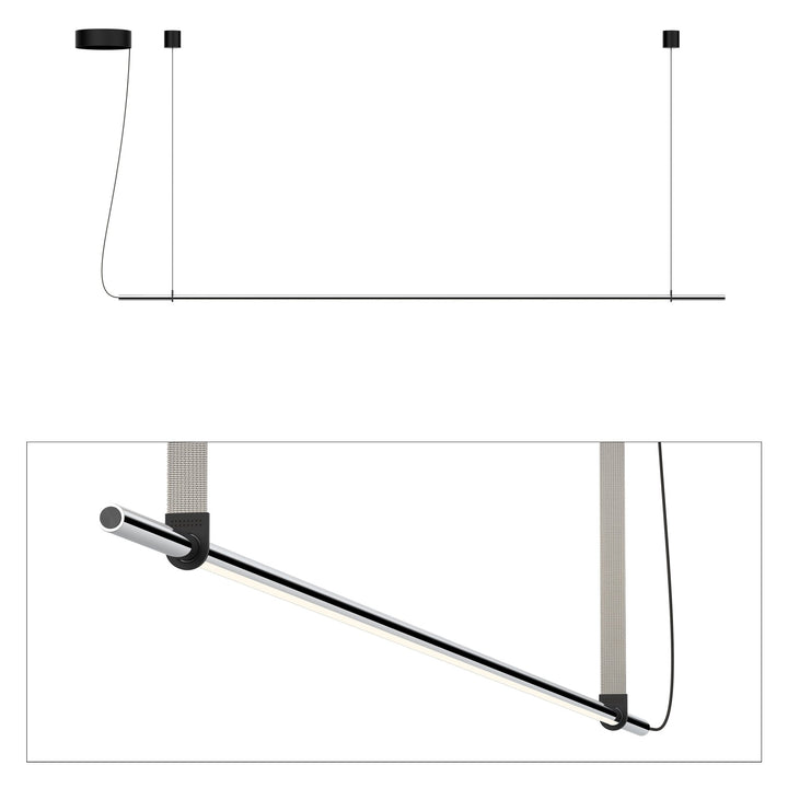 T.O. Pendant - Pablo Designs - Pendants - Matte Chrome - Light Grey - HORNE