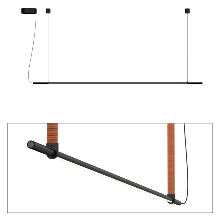 T.O. Pendant - Pablo Designs - Pendants - Matte Black - Burnt Orange - HORNE