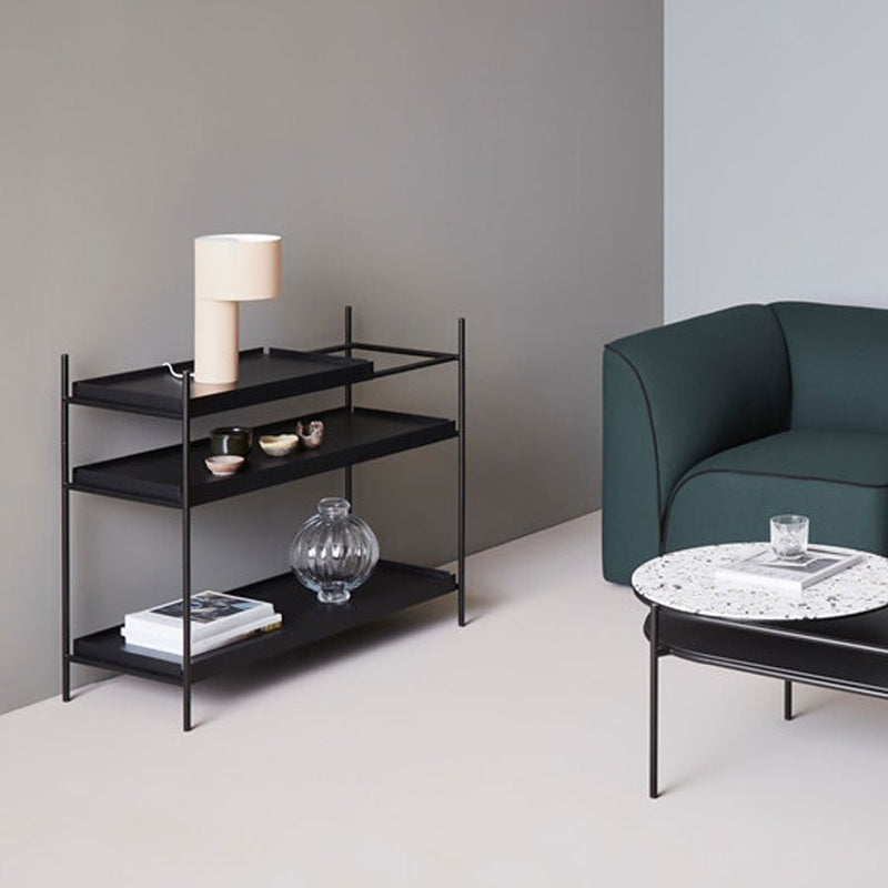 Woud Tray Storage Rack - Low
