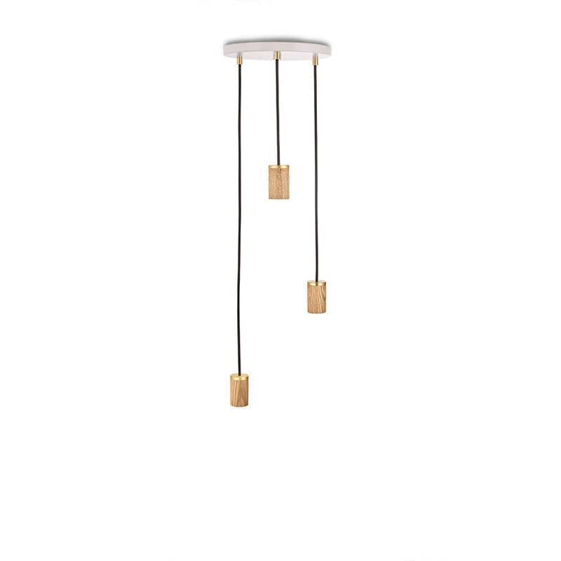 Triple Pendant - Tala - Black - Brass - Sphere IV - HORNE