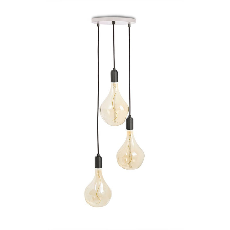 Triple Pendant - Tala - Black - Brass - Sphere IV - HORNE