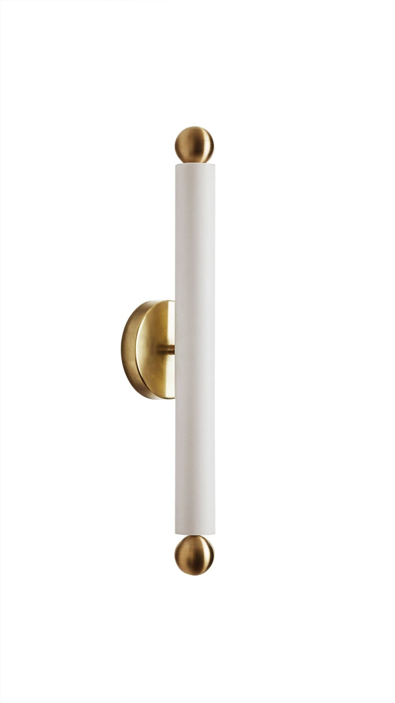 Tube Sconce/Flush Mount - Workstead - Wall Sconces - Hewn Brass - HORNE