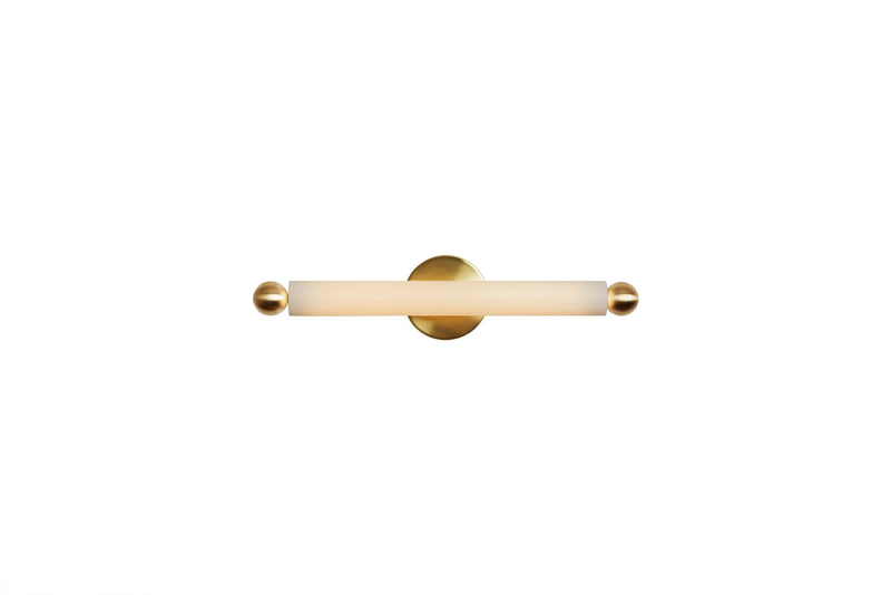Tube Sconce/Flush Mount - Workstead - Wall Sconces - Hewn Brass - HORNE
