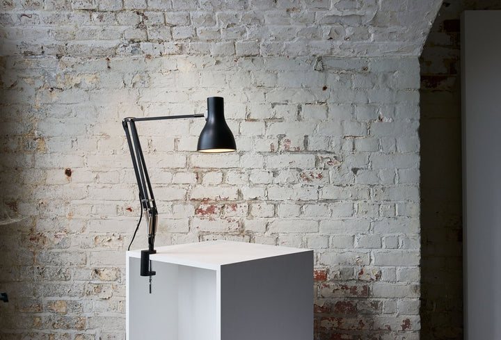 Type 75 Desk Lamp - Clamp Base - Anglepoise - Table + Task - Silver Luster - HORNE
