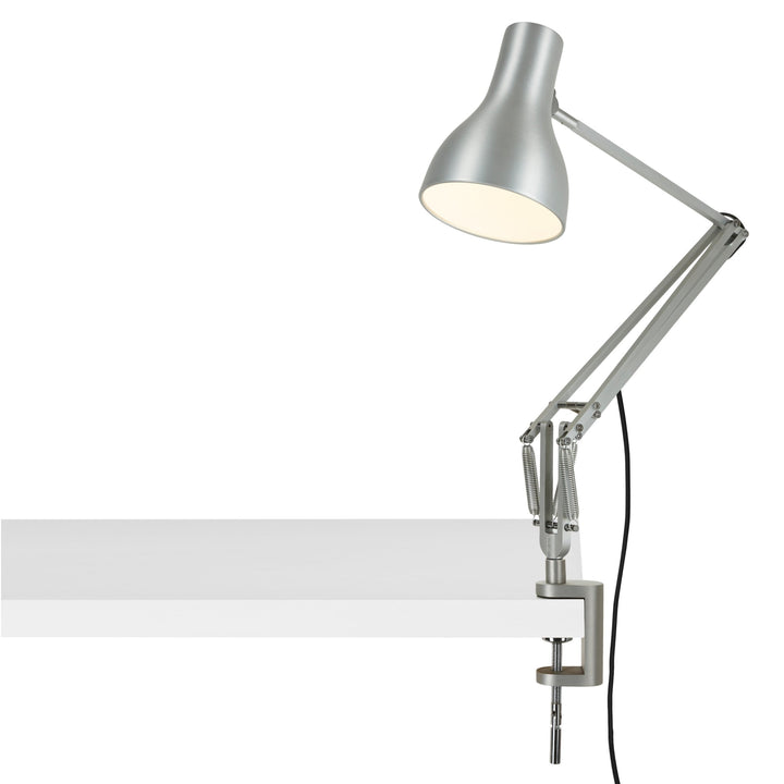 Type 75 Desk Lamp - Clamp Base - Anglepoise - Table + Task - Silver Luster - HORNE