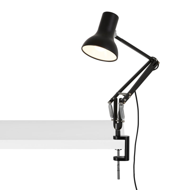 Type 75 Mini Desk Clamp Lamp - Anglepoise - Table + Task - Alpine White - HORNE