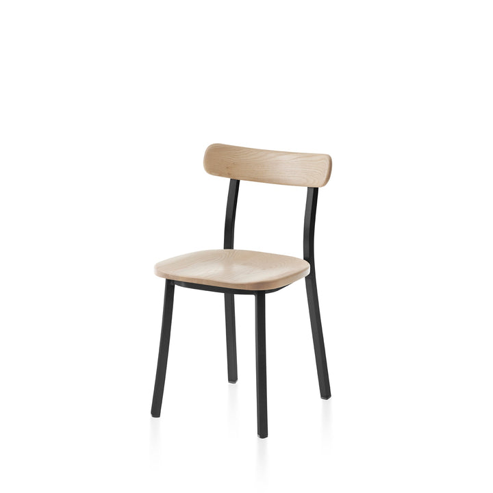 Utility Side Chair - Emeco - Chairs - Powder Coated Black - Ash - HORNE