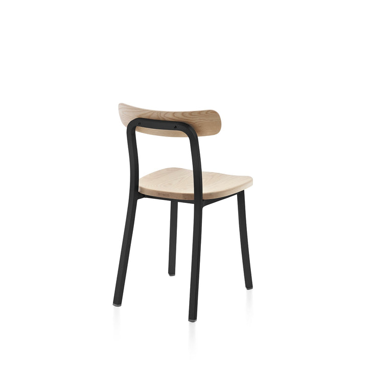 Utility Side Chair - Emeco - Chairs - Powder Coated Black - Ash - HORNE