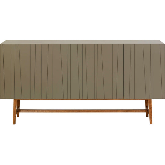 Vass V60:180 Cabinet 4 Doors - Stand Base - Asplund - Sideboards + Cabinets - P2 White Stained Oak - White - 15 - HORNE