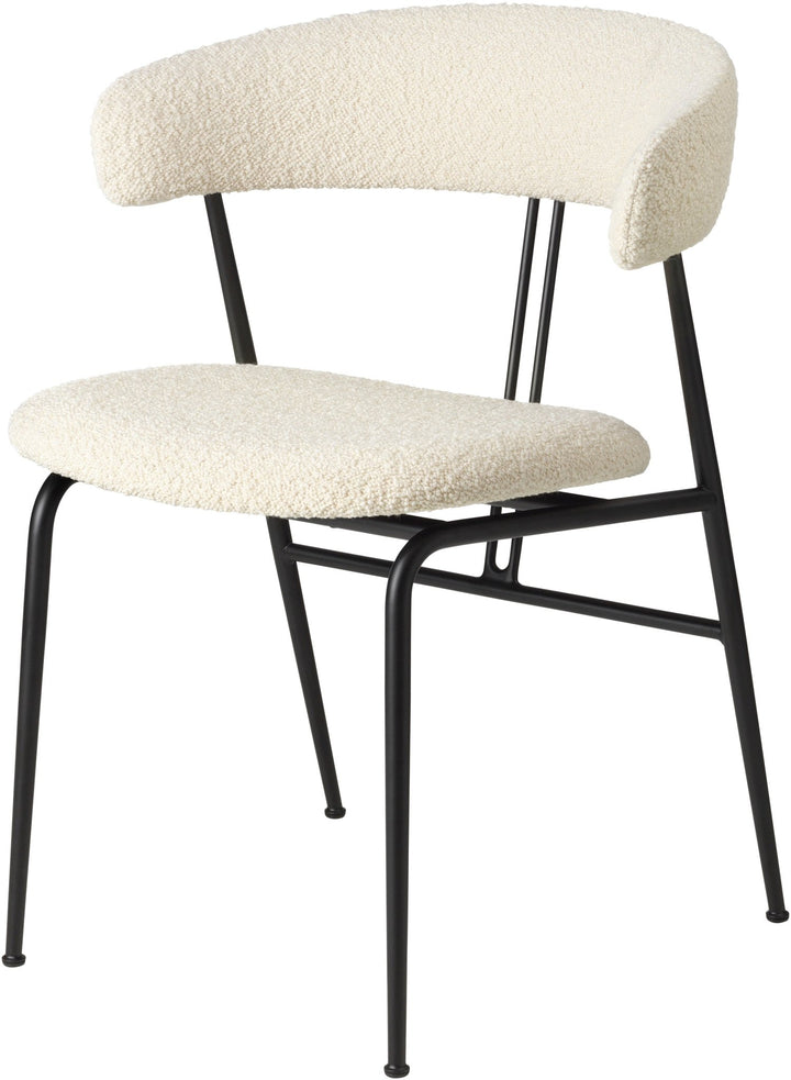Violin Dining Chair - Fully Upholstered - Gubi - Chairs - Dedar Karakorum 001 - HORNE