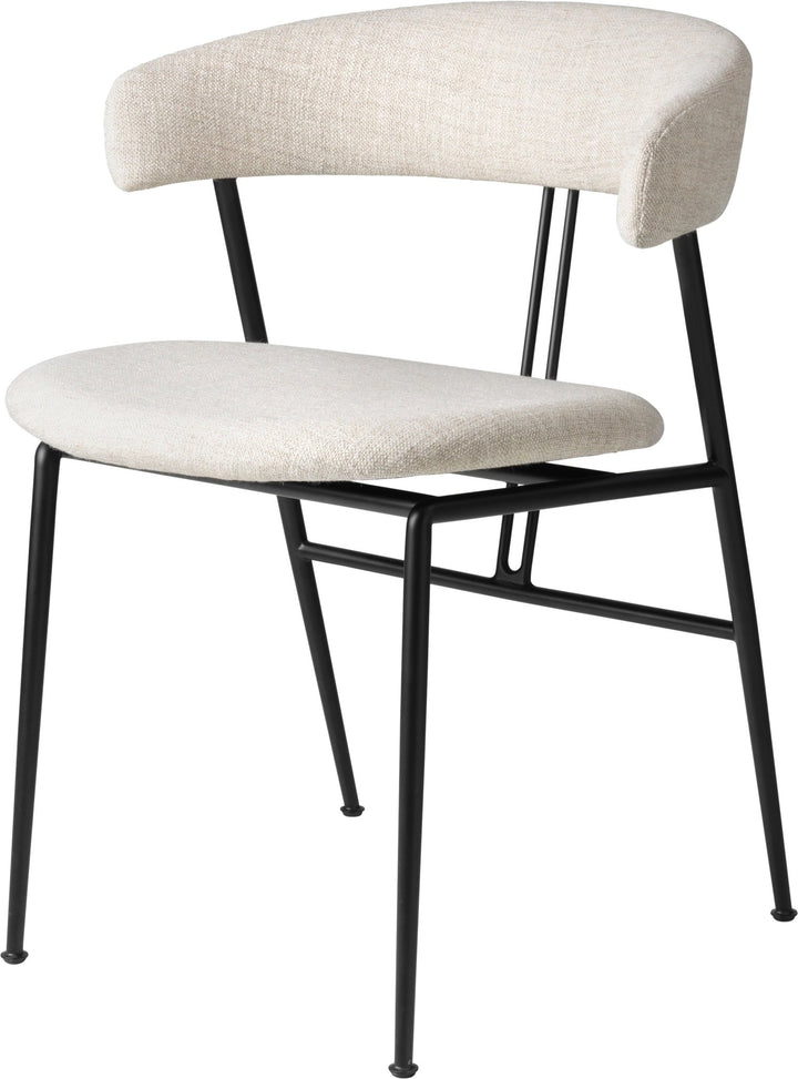 Violin Dining Chair - Fully Upholstered - Gubi - Chairs - Dedar Svevo 002 - HORNE