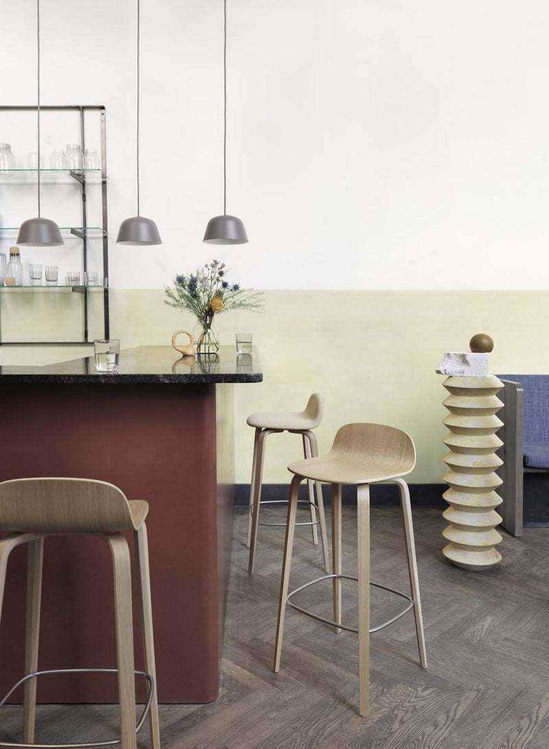 Visu Stool - Muuto - Stools + Benches + Ottomans - Bar Height - Oak - HORNE