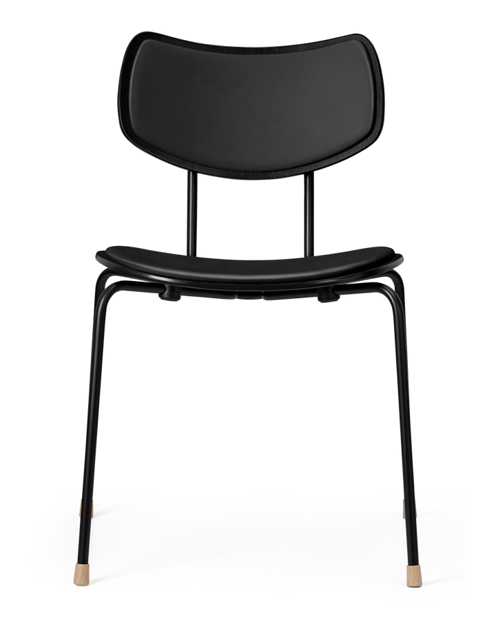 VLA26P Vega Dining Chair - Carl Hansen & Son - Chairs - Black Oak/ Thor 301 Leather - HORNE