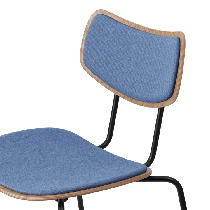 VLA26P Vega Dining Chair - Carl Hansen & Son - Chairs - Black Oak/ Thor 301 Leather - HORNE