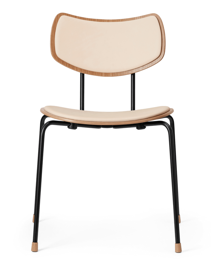 VLA26P Vega Dining Chair - Carl Hansen & Son - Chairs - Lacquered Oak/ Sif 90 Leather - HORNE