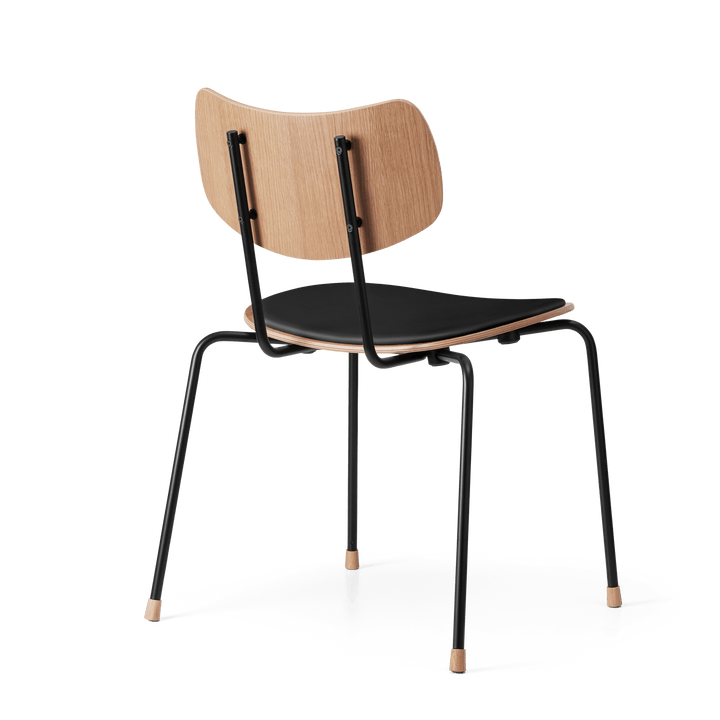 VLA26P Vega Dining Chair - Carl Hansen & Son - Chairs - Black Oak/ Thor 301 Leather - HORNE