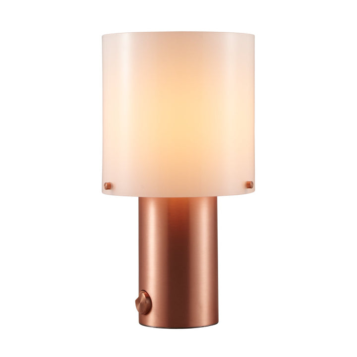 Walter Table Lamp - Original BTC - Table + Task - Copper - Large - Opal Glass - White - HORNE