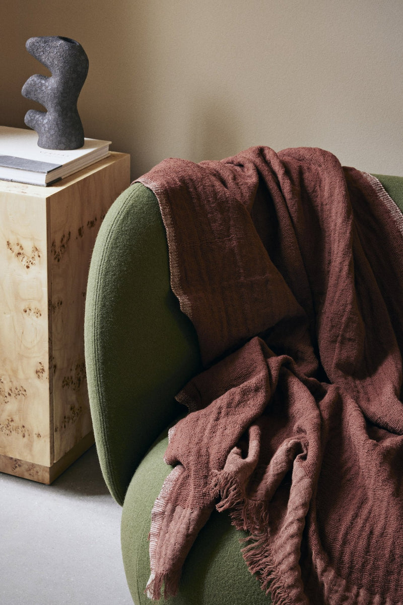 Weaver Throw - Ferm Living - Blankets + Throws + Pillows - Off - White - HORNE