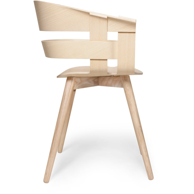 Wick Chair - Design House Stockholm - Chairs - Oak Seat/Grey Swivel Base - Add Anthracite Seat Cushion - HORNE