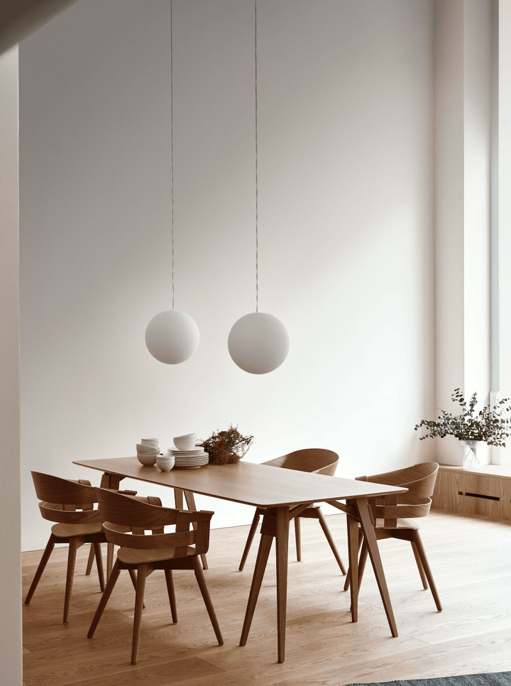 Wick Chair - Design House Stockholm - Chairs - Oak Seat/Grey Swivel Base - Add Anthracite Seat Cushion - HORNE