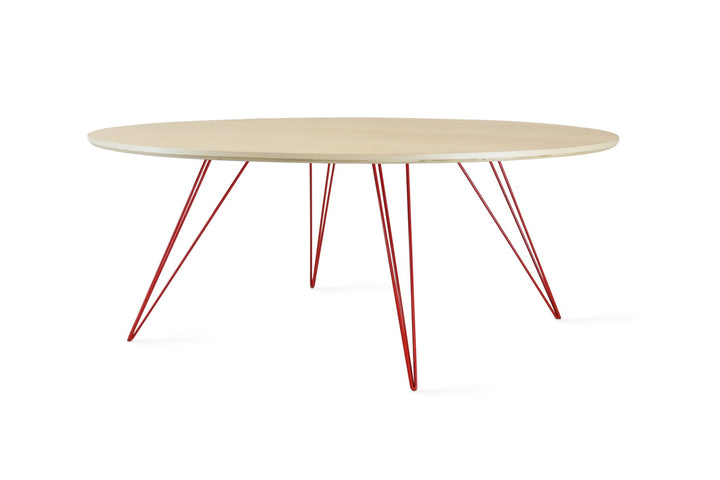 Williams Coffee Table - Large Circle - Tronk - Tables + Desks - Maple - Red - HORNE