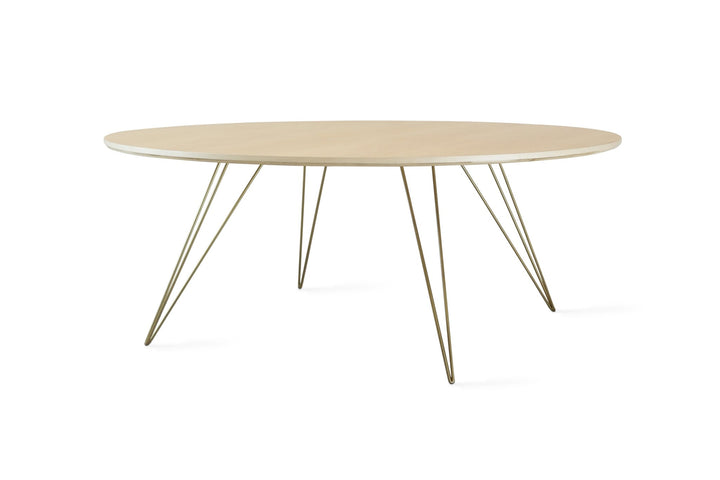 Williams Coffee Table - Large Circle - Tronk - Tables + Desks - Maple - Brassy Gold - HORNE