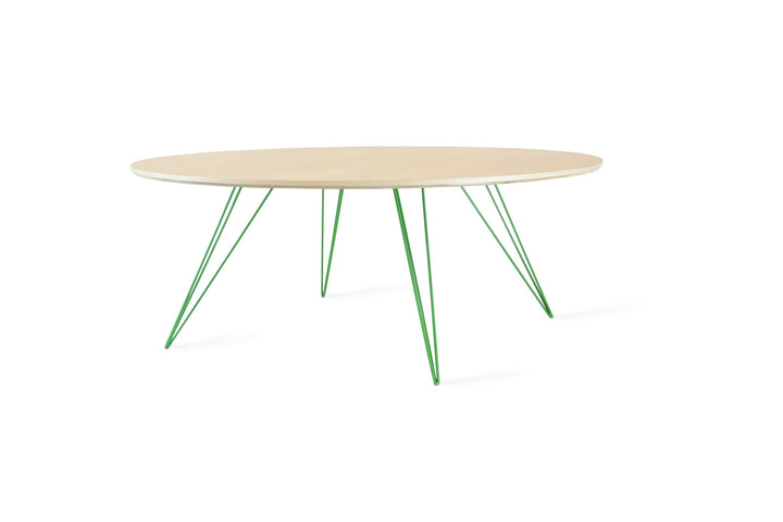 Williams Coffee Table - Large Circle - Tronk - Tables + Desks - Maple - Green - HORNE