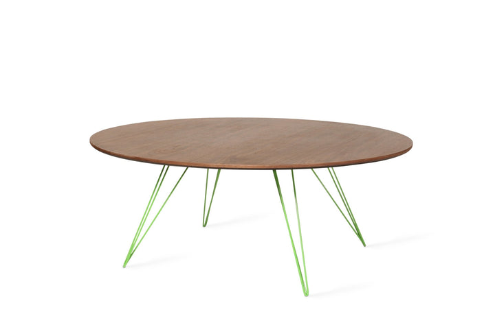 Williams Coffee Table - Large Circle - Tronk - Tables + Desks - Walnut - Green - HORNE