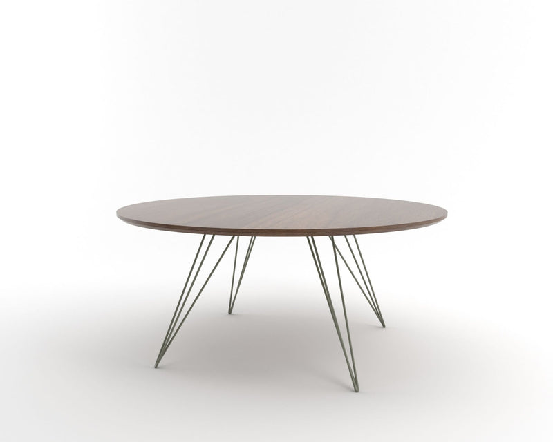 Williams Coffee Table - Large Circle - Tronk - Tables + Desks - Maple - Blood Red - HORNE