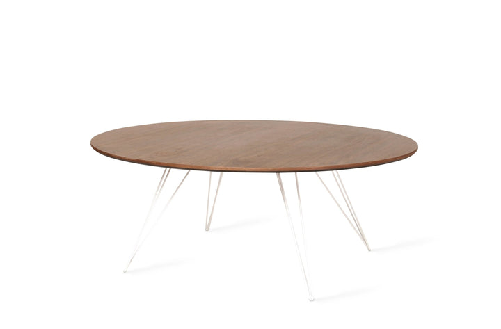 Williams Coffee Table - Large Circle - Tronk - Tables + Desks - Walnut - White - HORNE