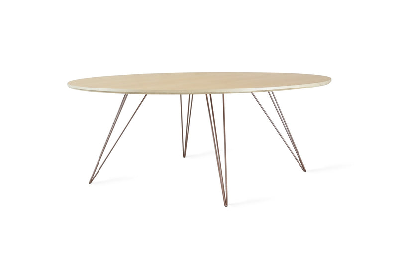 Williams Coffee Table - Large Oval - Tronk - Tables + Desks - Maple - Blood Red - HORNE