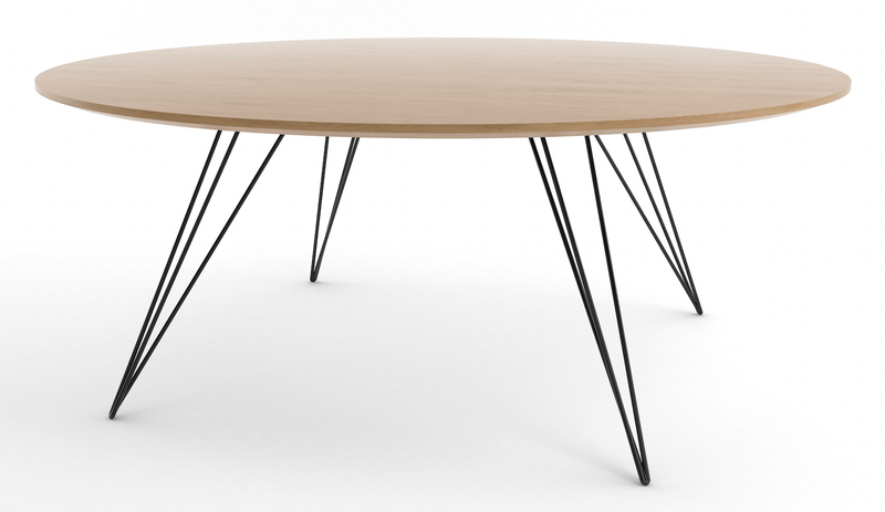 Williams Coffee Table - Large Oval - Tronk - Tables + Desks - Maple - Blood Red - HORNE