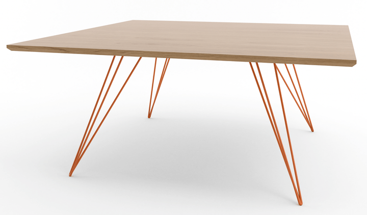 Williams Coffee Table - Large Rectangle - Tronk - Tables + Desks - White Oak - Orange - HORNE