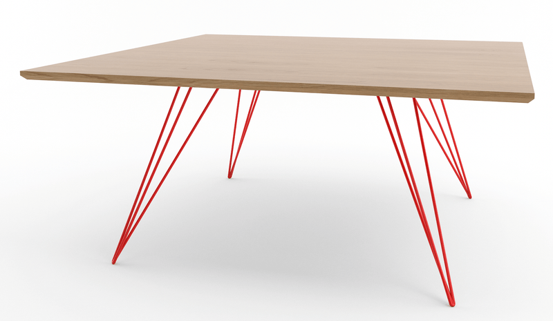 Williams Coffee Table - Large Rectangle - Tronk - Tables + Desks - Maple - Blood Red - HORNE