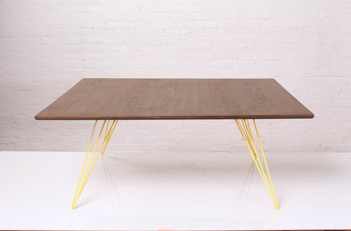 Williams Coffee Table - Large Square - Tronk - Tables + Desks - Walnut - Yellow - HORNE