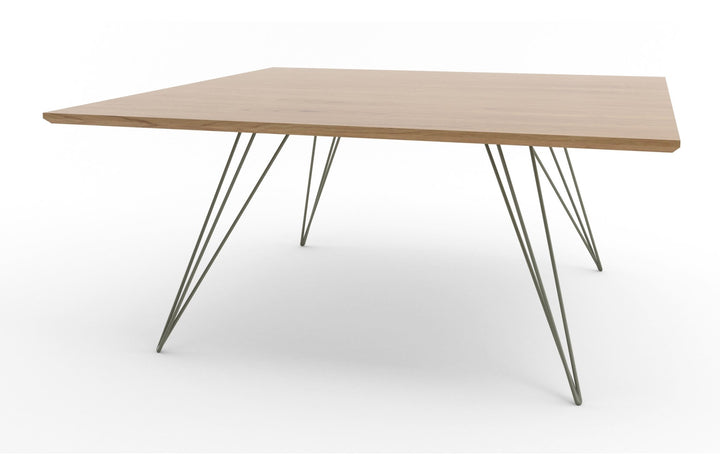 Williams Coffee Table - Large Square - Tronk - Tables + Desks - White Oak - Prairie Green - HORNE