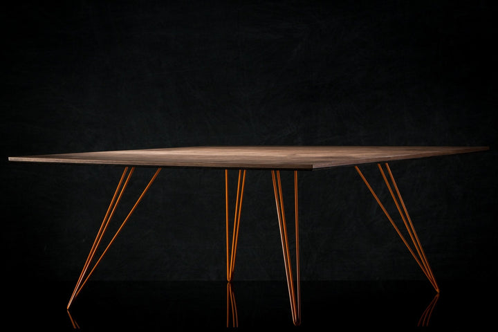Williams Coffee Table - Large Square - Tronk - Tables + Desks - Walnut - Brassy Gold - HORNE